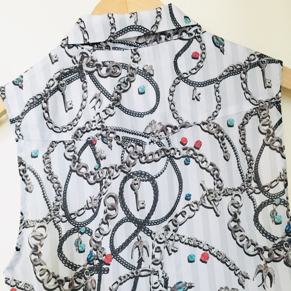 🤑FREE w/ purchase! H&M Conscious Chain Print Tank - Picture 10 of 16